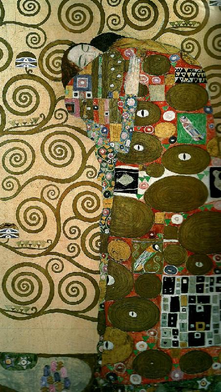 Gustav Klimt kartong for frisen i stoclet-palatset Norge oil painting art